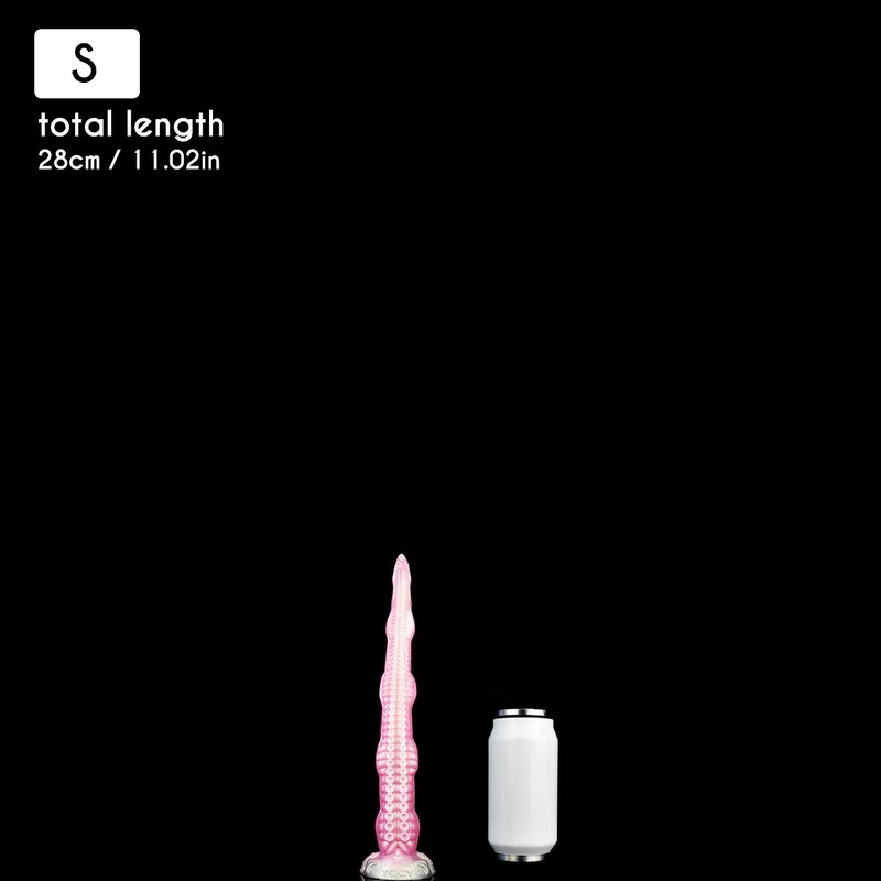 Liquid Silicone Anal Plug Pink Dildo Tentacle Stimulator Flexible Anal Sex Toy