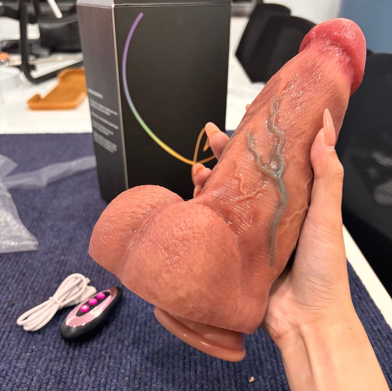 Liquid Silicone Realistic Huge Dildo-Cock Suction-Cup Women Sex Toy Thick-Dong gallery
