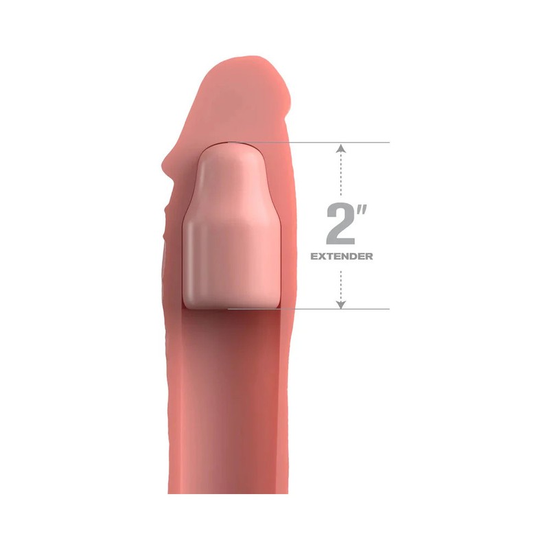 Fantasy X-tensions Elite 6 in. Silicone Extension with Strap & 2 in. Extender Be gallery