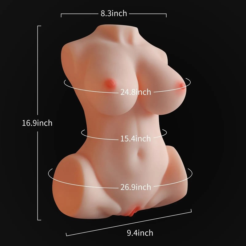Lifelike Sexy Female Torso Sucking Vibrating Sex Dólls Adult Toy for Men Hot US gallery