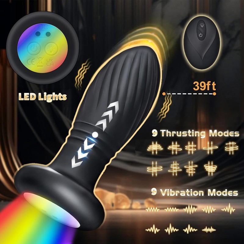 Sex Toys for Women Thrusting Anal Vibrator Prostate Massager Anal Butt Plug gallery