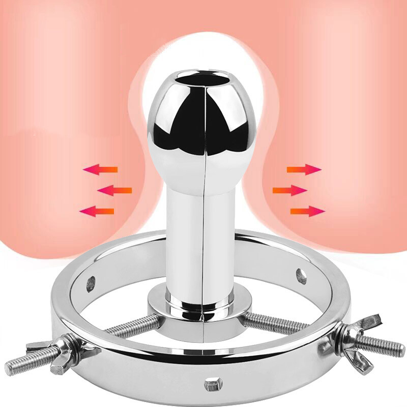 Adjustable Huge Anal Butt Plug Spreader Extreme Expander Vaginal Speculum Mirror