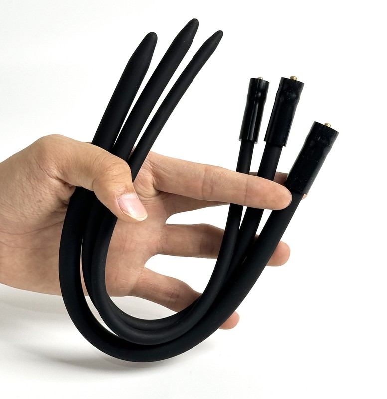 E-stim Silicone Sounding Plug Electro-Stimulation Stretching Dilator BDSM gallery