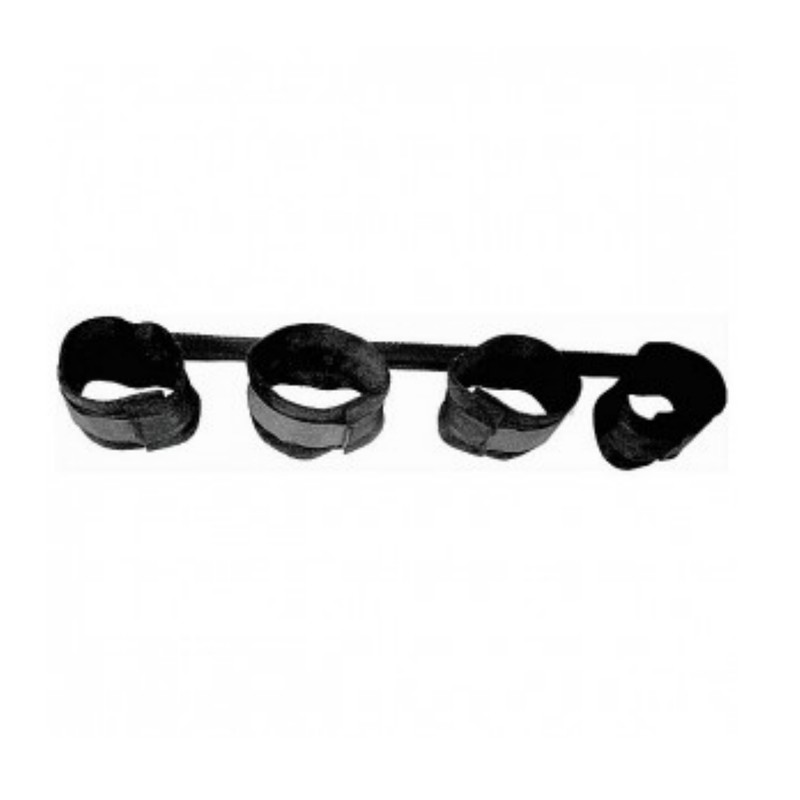 BDSM Bondage Kit Wrist Ankle Cuffs Set Leg Spreader Restraints Fur Kinky Toy gallery