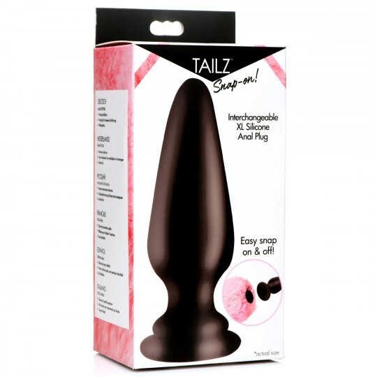Extra Large Interchangeable Silicone Anal Plug Ass Butt Pet Play Tailz Huge XL !