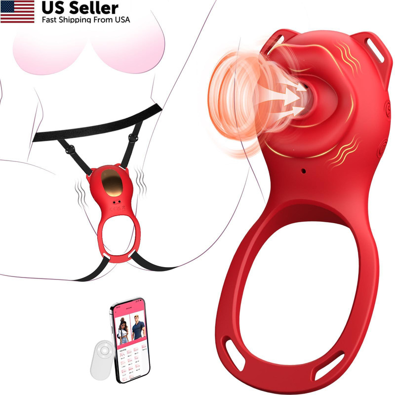 App Remote Control Wearable Sucking Vibrator for Couples Panty Toy USA