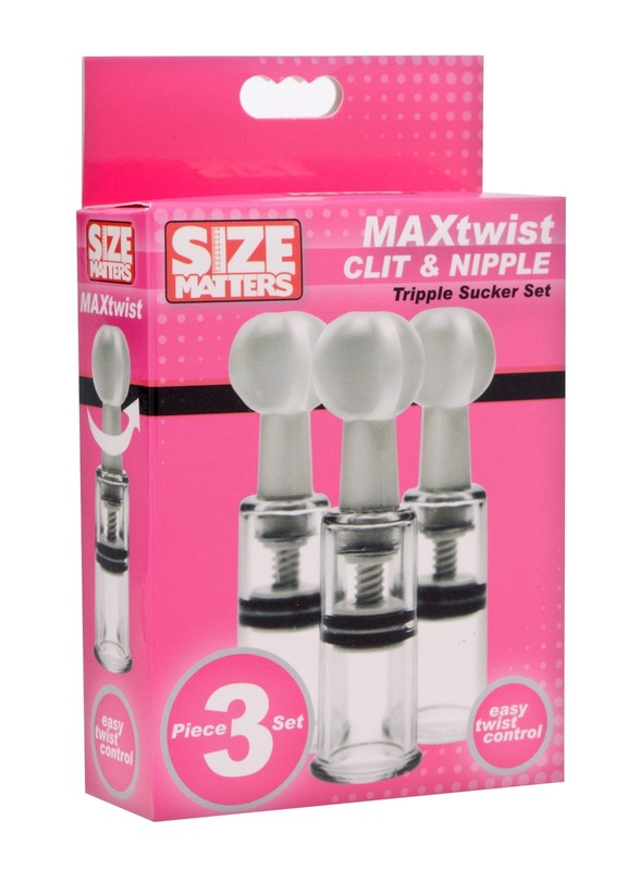 Max Twist Triple Sucker Set - Nipple Clitoral Pump Enhancer Sex Toy gallery