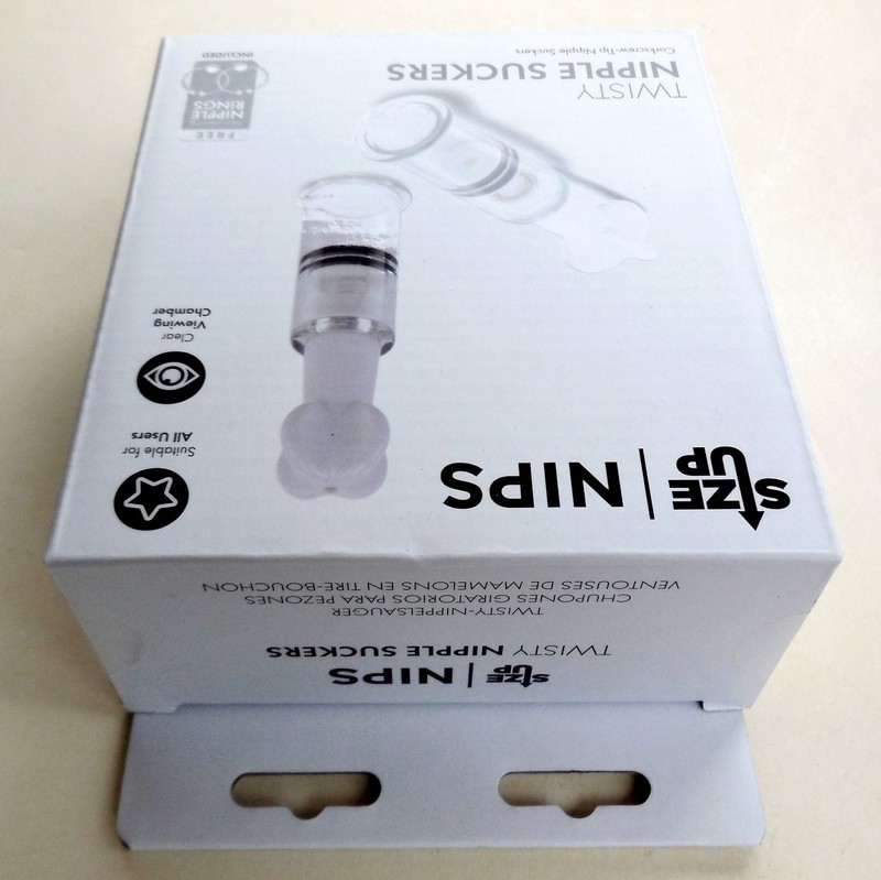 Size Up Twisty Nipple Suckers - Model SU100 - Includes Two Nipple Rings gallery
