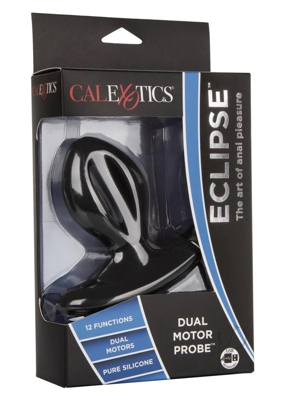 Cal Exotics Eclipse Dual Motor Probe Vibrating Anal Butt Plug USB Sex Toy