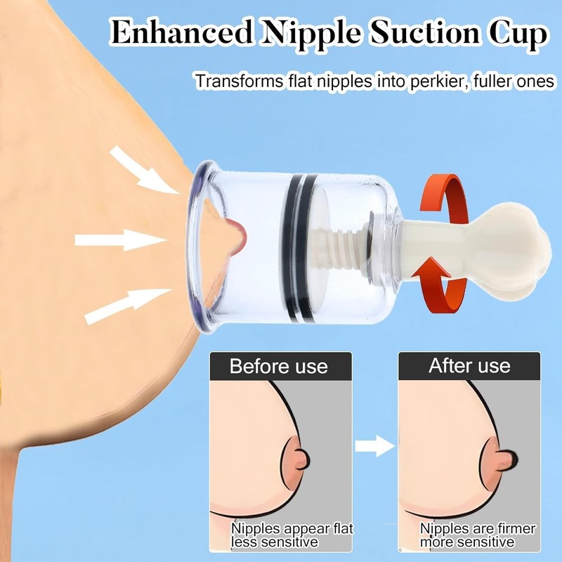 Complete Nipple Sucker Set with Two Sizes for Ultimate Pleasure Experience gallery