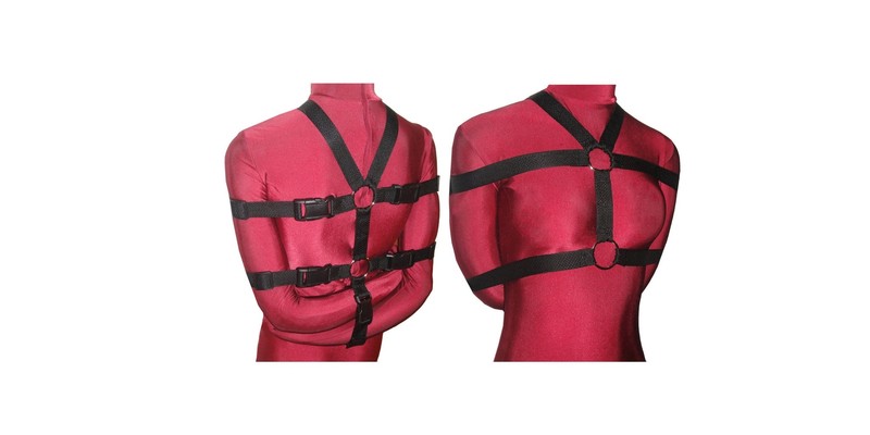 Box-Tie Bondage Harness (Five Point Style, Poly Webbing)