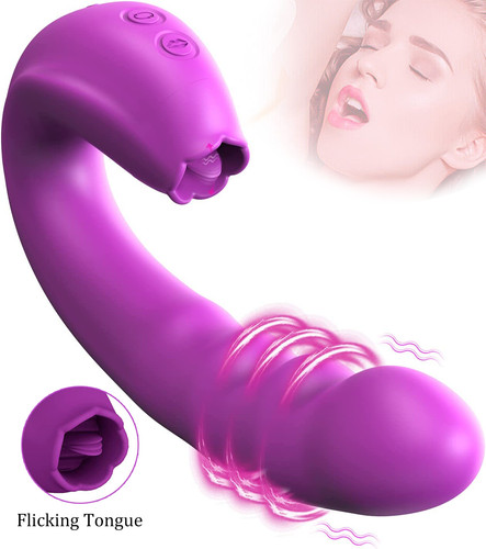 Clitoral Licking Rotating Point Vibrator Clitoral Vibrating Vaginal Stimulator