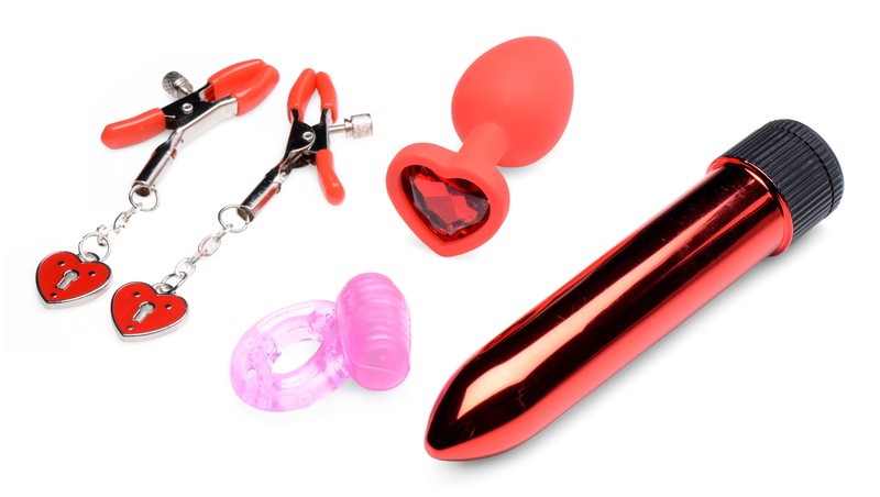 Couple Foreplay Anal Bead Cock Ring Vibrator Sleeve Beginner Starter Kit Sex Toy