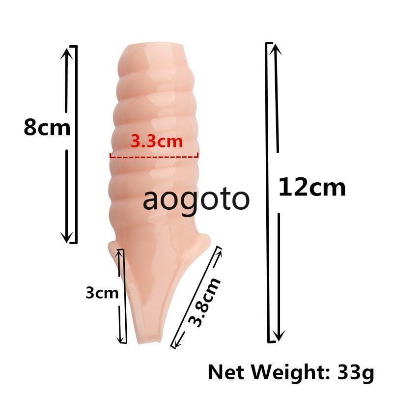 Big Penis Extension Dick Enlargemen Sex Toys Sleeve Extender Condom Bied gallery