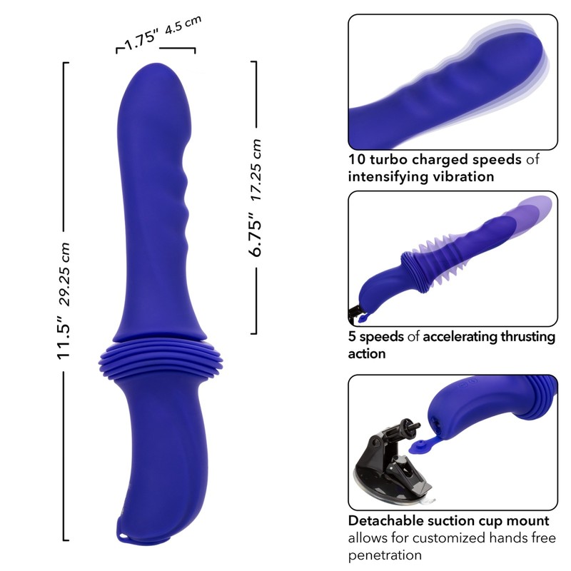 Overdrive Remote Control Sex Machine Ridged Thruster 10 Speeds Premium Silicone gallery