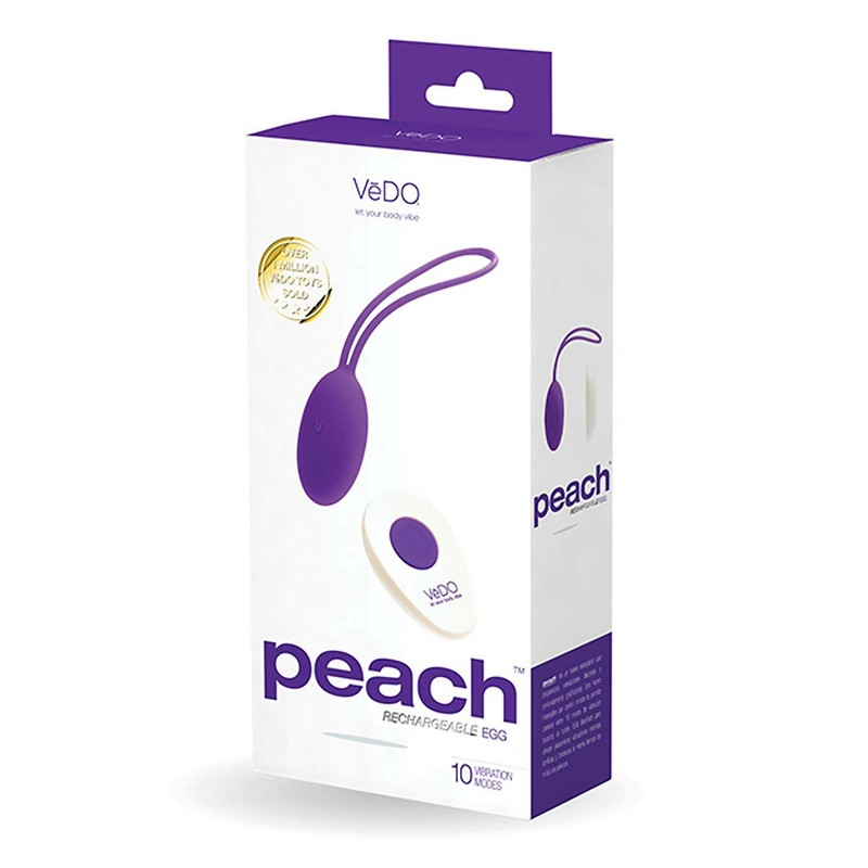 VeDO PEACH Rechargeable Egg Vibe – Into You Indigo