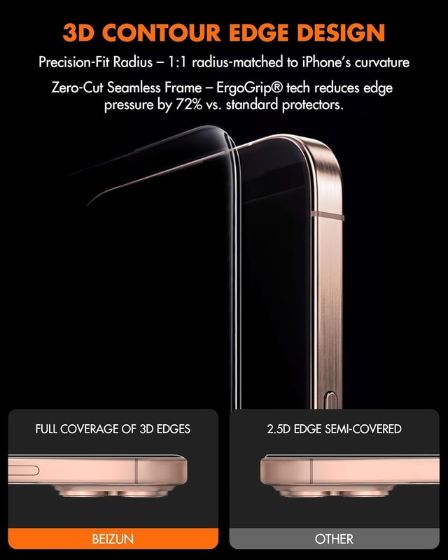 Auto Align Kit Privacy Screen Protector for iPhone 15 Plus 16 Plus Easy Install gallery