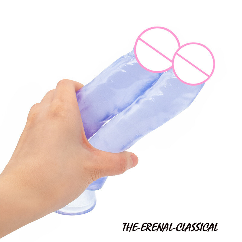 Double Head Dildos Penetration G-spot Stimulation of Penis Dual Ended Sex Toys gallery