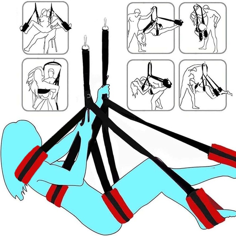 Sex Swing for Adult Games Sex Toys Hanging Door Swing Bondage Handcuffs UPGRADE