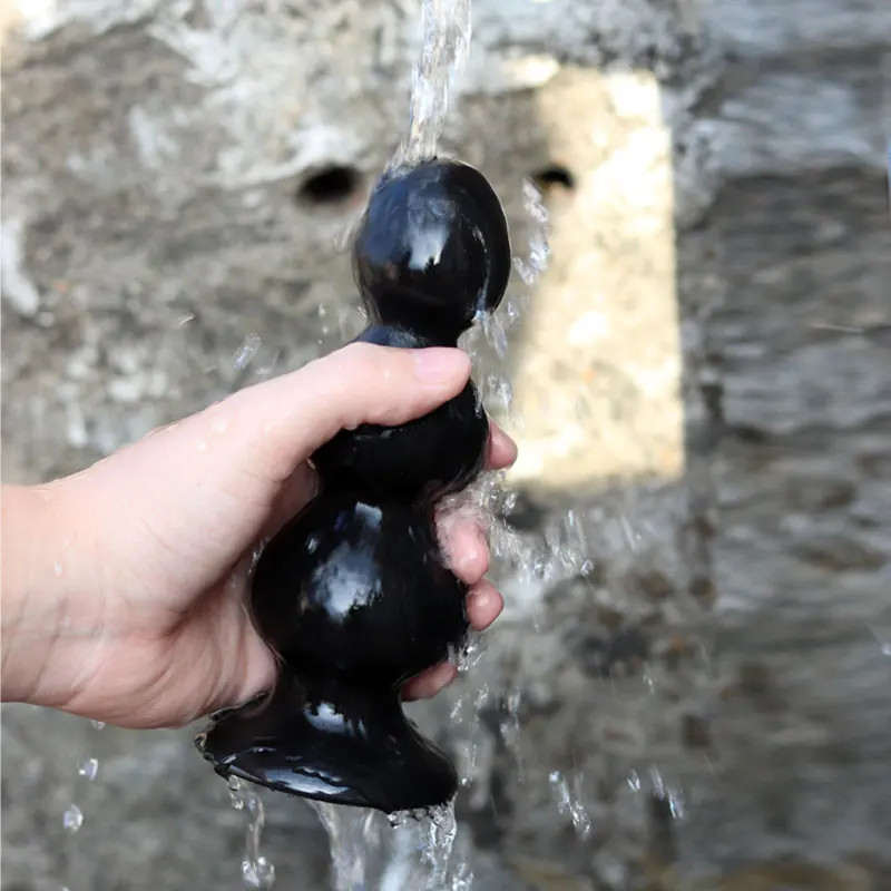 Large Anal Butt Plug Beads Prostate Massager Man Woman Anal Expansion Stimulator gallery