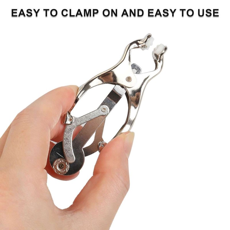 Adult Women Shock Nipple Clamps Electric Breast Clip Clit Clamp SM BDSM Toy NEW gallery