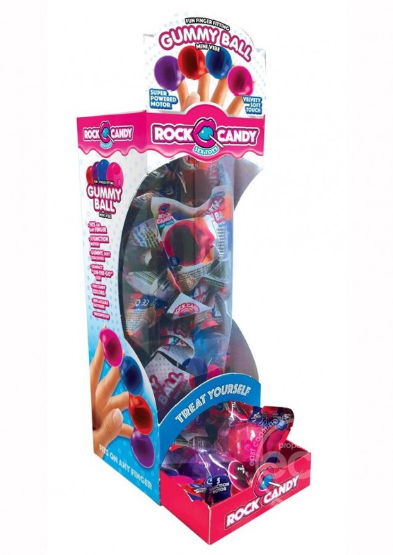 Gummy Balls Finger Vibrator Multi Function Sex Toy 24 Per Display Assorted Color