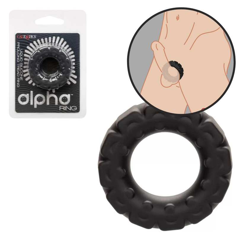 Silicone Men Penis Ring Cock Enhancer Durable Male Erection Enhancement Sex Toy