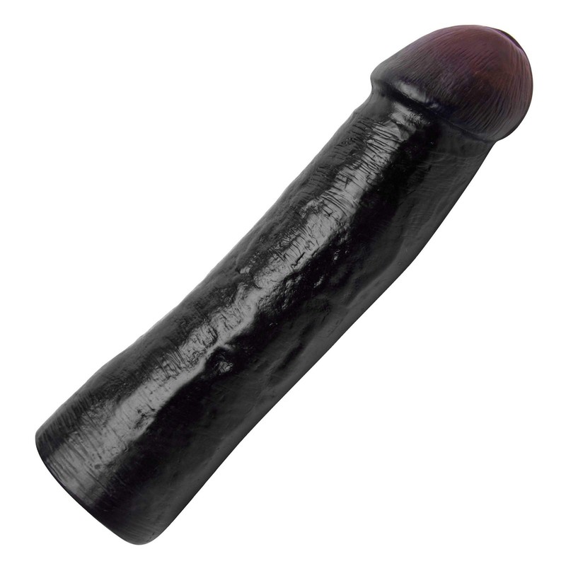 SexFlesh Lebrawn Extra Large Penis Extender Sleeve, Black (ad601)