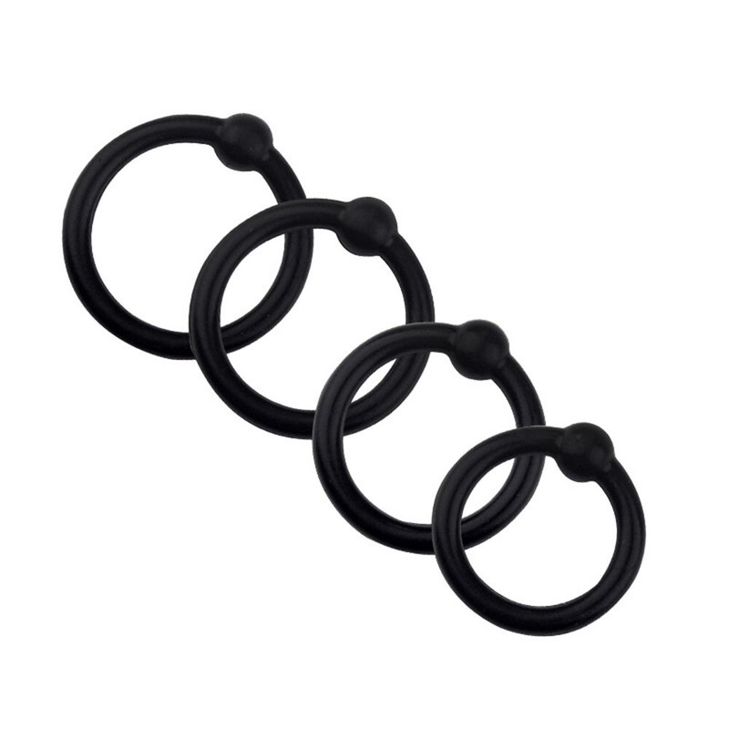 4 PC Set Cock Ring Penis Enhancer Prolong Delay Sex Toy For Men+ ⇓ gallery