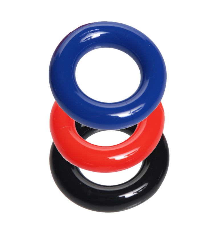 Trinity Vibes Stretchy Ringer Donut 1 Enhancement Ring - Multicolored Pack Of 3 gallery