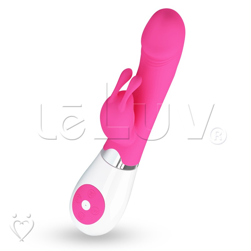LeLuv Rabbit Vibrator Voice & Sound Activated 30 Modes Smooth Silicone