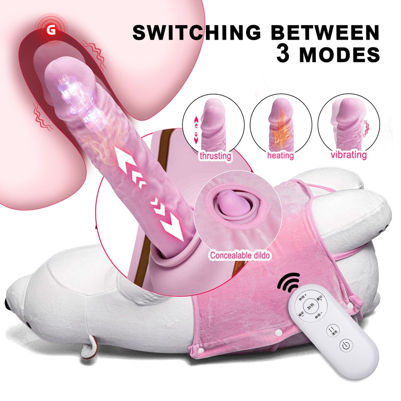 Sex Bear Doll Automatic Thrusting Vibrator Hidden Dildo Machine Polar Bear Toys gallery
