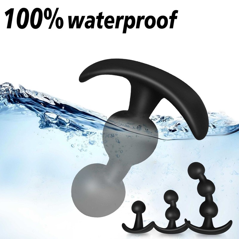 Silicone Muiti Beads Anal Plug Soft Butt Dilator Sex Toys Stimulator Men Women gallery