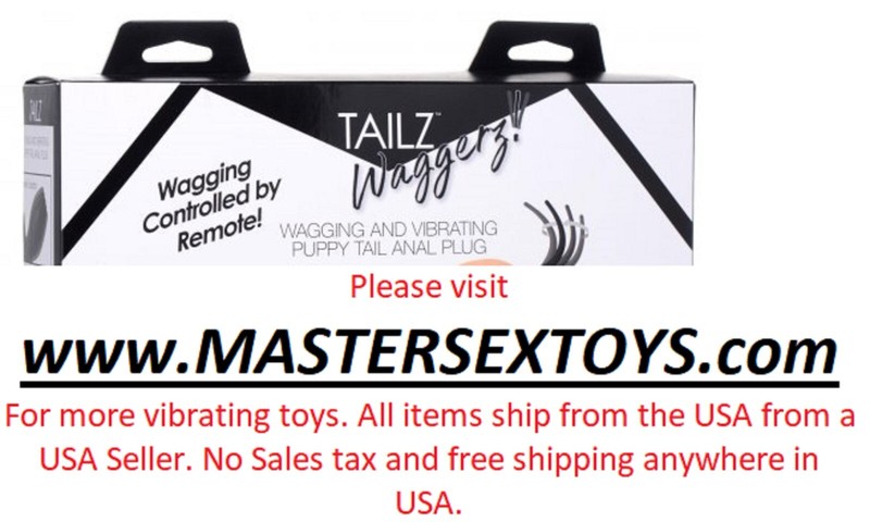 Remote Control Wagging & Vibrating Puppy Tail Anal Plug Dog Doggy Pet Play Vibe! gallery