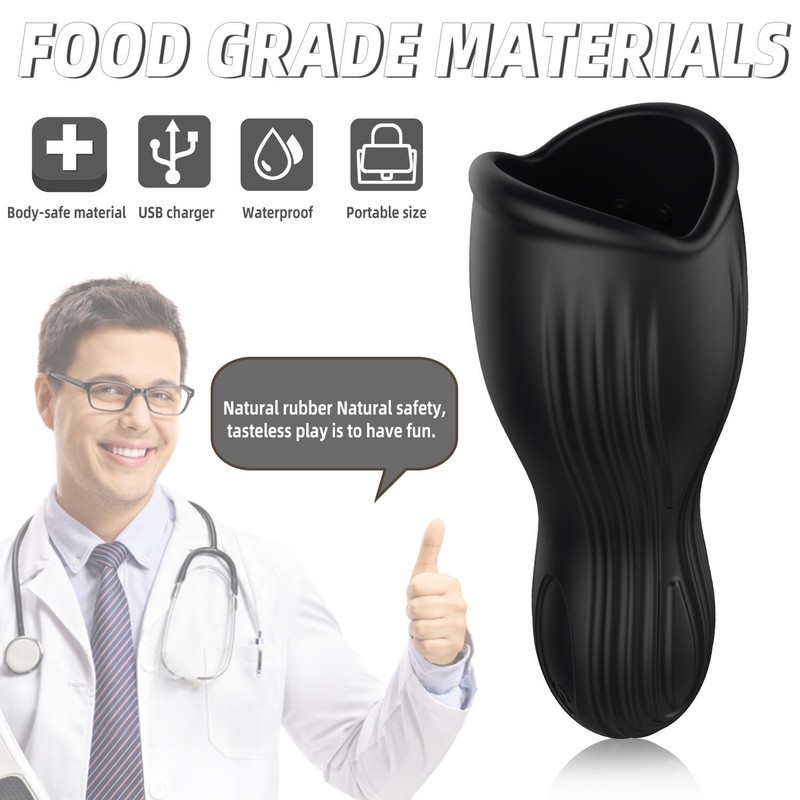 Male Masturbator Penis Vibrator Glans Stimulator Trainer Adult Toys for Men Sex gallery