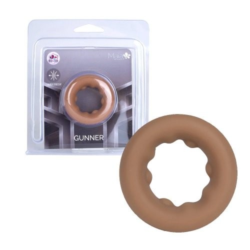 Maia Gunner Liquid Silicone Super Stretch Cock Ring – Caramel