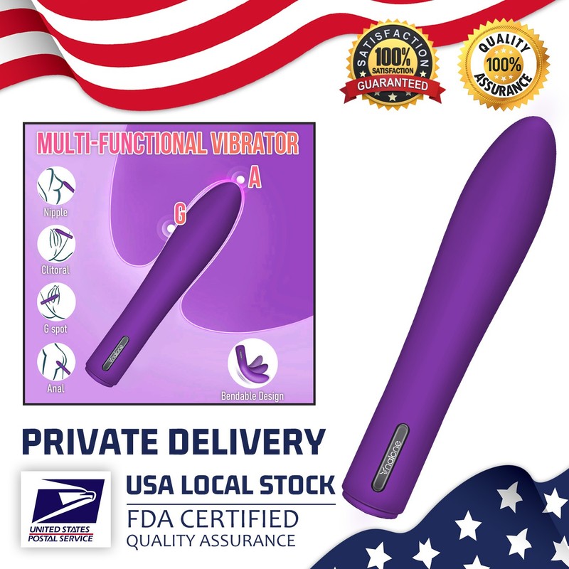 Rechargeable Extra Long Slim Slender Vibrating Bullet Vibrator Sex-toy for Women