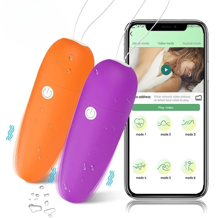 Bluetooth App Mini Bullet Vibrator Wireless Remote Love Egg Sex Toys