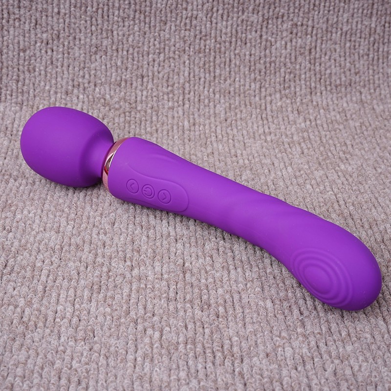 Double Head Clit G-spot Vibrator Dildo Wand Massager 10 Speed Sex Toys for Women gallery
