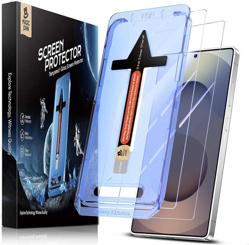 Auto Dust Elimination Screen Protector for Samsung Galaxy S25 Ultra Easy Install gallery