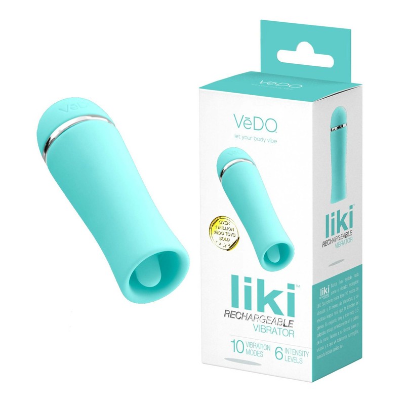 VeDO LIKI Rechargeable Flicker Vibe – Tease Me Turquiose