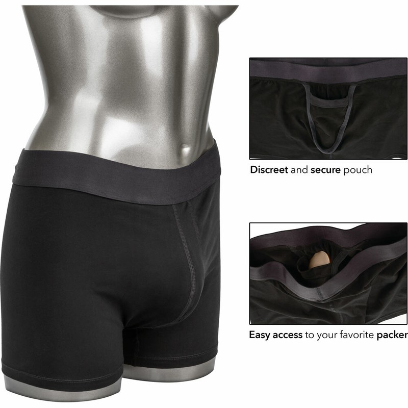 Boxer shorts with Packer Gear Pouch Real-feel Packing Discreet Harness xs