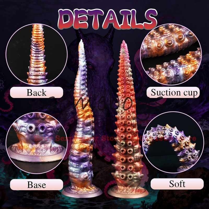 NEW 60cm Long Anal Plug Monster Dildo Anal Butt Plug Tentacle Penis Sex Toys gallery