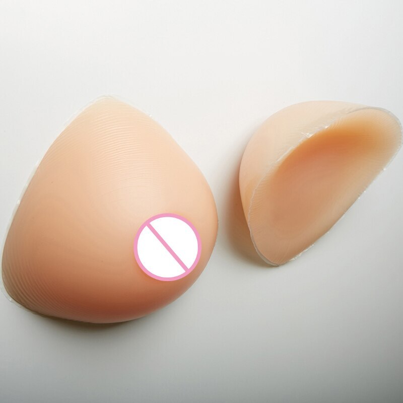 Triangle CD Cross-dressing Silicone Prosthetic Breast Sissy Female Sex Toys Gay