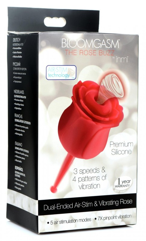 Inmi Bloomgasm Sucking & Vibrating Rose Silicone Rechargeable Clit Stimulator gallery