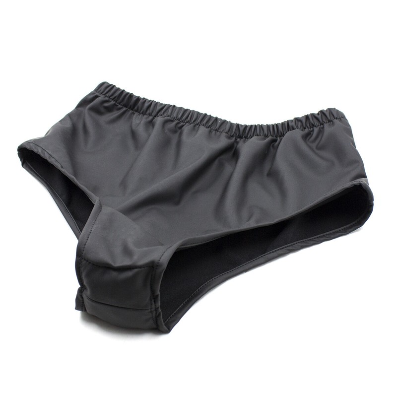 BDSM PU Leather Chastity Belt Panties with Plug Dildo Underwear Bondage Sex Toys gallery