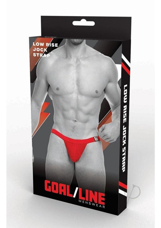 Goal Line Low Rise Jockstrap – Small/Medium – Red