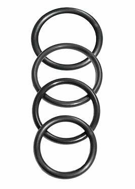 Sedeux ORings Rubber 4 Pack Black
