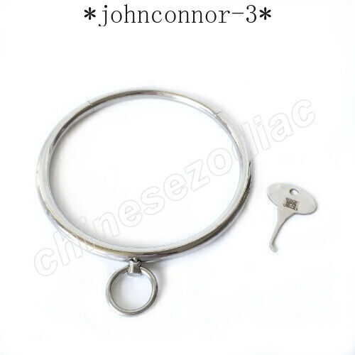 Unisex Stainless Steel Metal Bandage Collar Slaver Couples Sexy Game Flirt