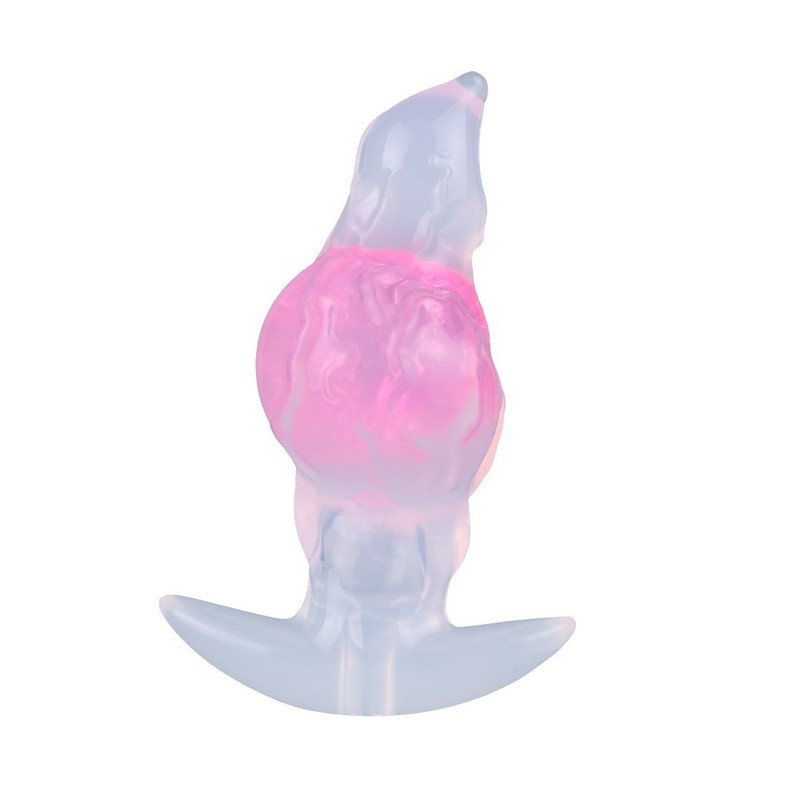 Premium Luxury Crystal Anal Plug with Furry Tail BDSM Fantasy Roleplay Butt Plug